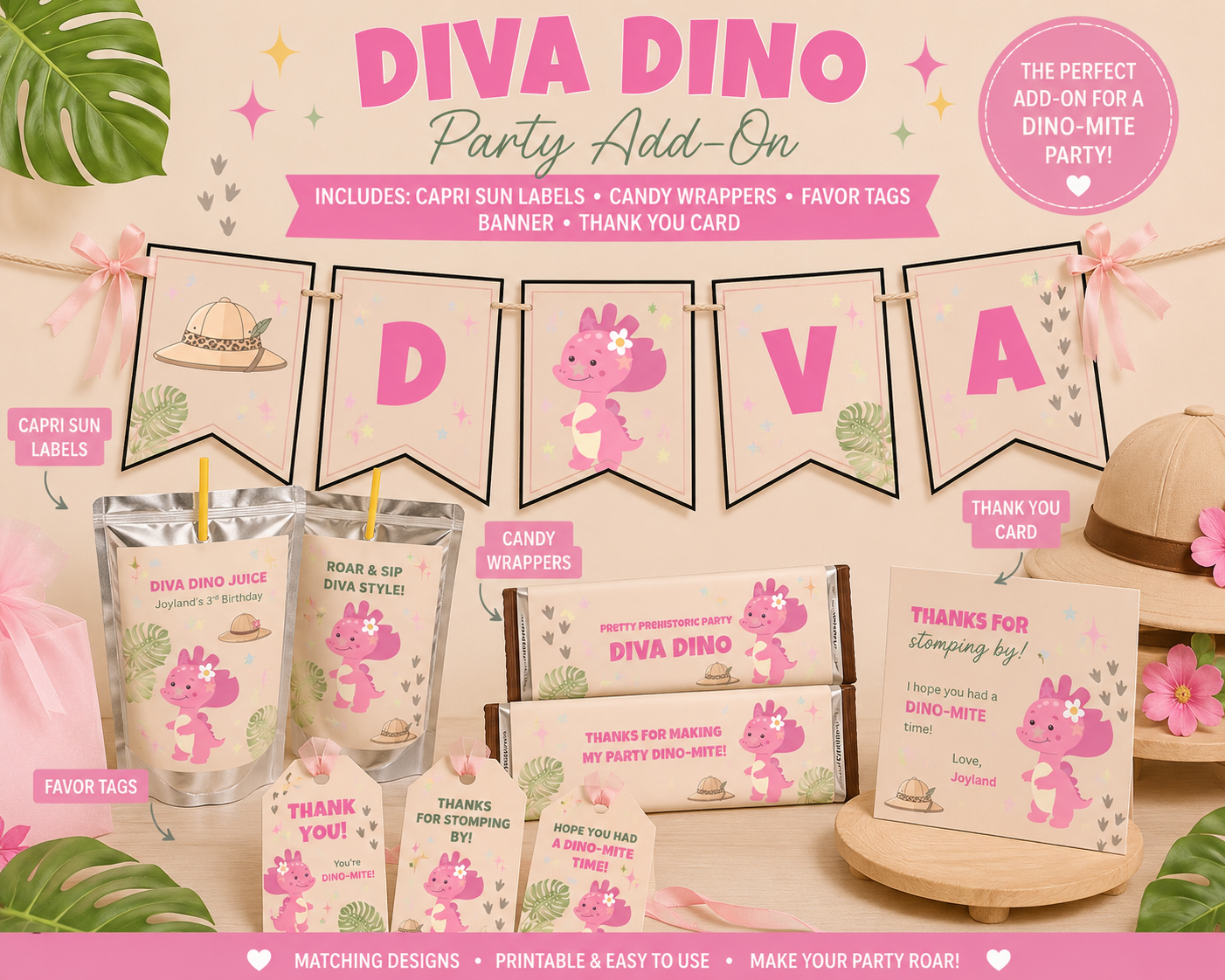 Diva Dino Full Party Add-On Bundle