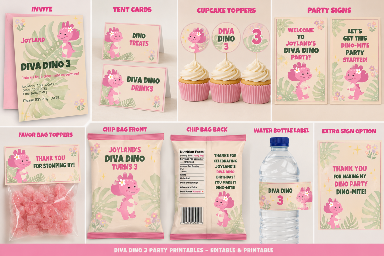 Diva Dino Deluxe Party Collection