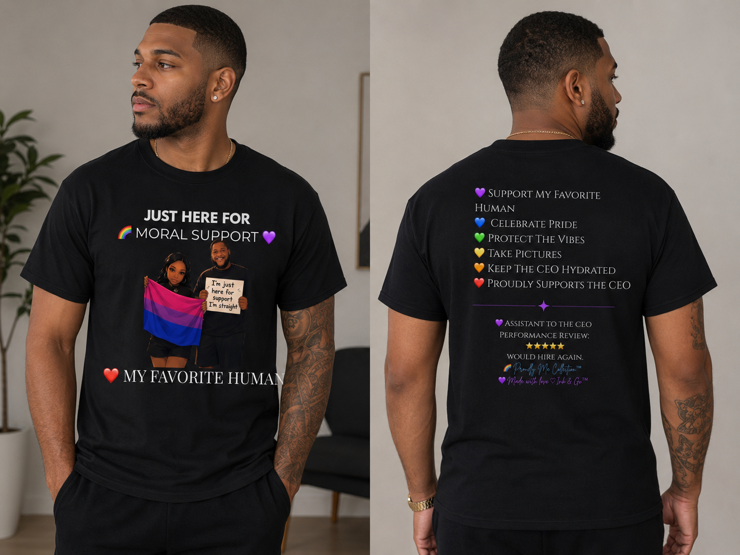 Just Here For Moral Support Shirt | Pride Collection 2026